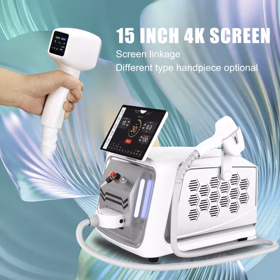 Portable Beauty Cosmetic IPL RF YAG Laser Diode 808 Hair Removal Skin Rejuvenation Machine Tattoo Care Slimming Epilator Salon Titanium Platinum Ice 808nm Alex