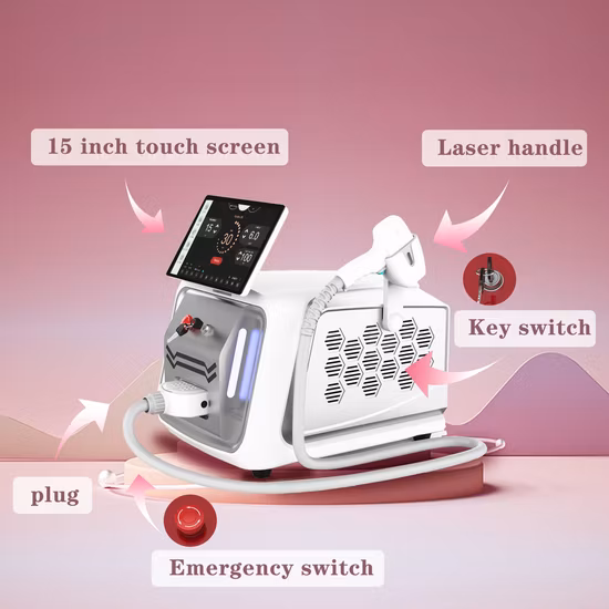 Portable Beauty Cosmetic IPL RF YAG Laser Diode 808 Hair Removal Skin Rejuvenation Machine Tattoo Care Slimming Epilator Salon Titanium Platinum Ice 808nm Alex