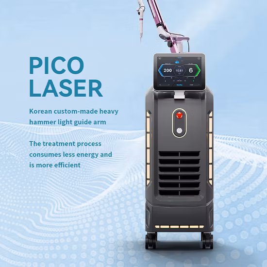 Q-Switched ND: YAG Picosecond Laser Machine Tattoo Removal Laser Machine Suitable for All Color Tattoo